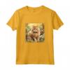 Selkirk Rex Cat Garden Flowers Dipinto Pet Mom Dad Maglietta - Ideale per Amanti dei Gatti Selkirk Rex