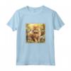 Selkirk Rex Cat Garden Flowers Dipinto Pet Mom Dad Maglietta - Ideale per Amanti dei Gatti Selkirk Rex