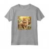 Selkirk Rex Cat Garden Flowers Dipinto Pet Mom Dad Maglietta - Ideale per Amanti dei Gatti Selkirk Rex