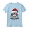 Selkirk Rex Cat Christmas Graphic Tee - Maglietta Divertente Natale Uomo Donna - Ideale per Regalo