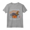 Selkirk Rex - Amante dei Gatti - Halloween Maglietta Divertente - Ideale per Costume e Feste