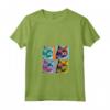 Donna Selkirk Rex Cat Pop Art Design - Colorata Maglietta con Collo a V - Regalo Perfetto per gli Amanti dei Gatti - Ideale per Natale, Ringraziamento o Compleanni