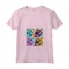 Donna Selkirk Rex Cat Pop Art Design - Colorata Maglietta con Collo a V - Regalo Perfetto per gli Amanti dei Gatti - Ideale per Natale, Ringraziamento o Compleanni