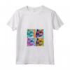 Donna Selkirk Rex Cat Pop Art Design - Colorata Maglietta con Collo a V - Regalo Perfetto per gli Amanti dei Gatti - Ideale per Natale, Ringraziamento o Compleanni
