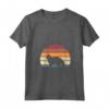 Donna Retro Vintage Sunset Kitten Feline Pet Selkirk Rex Cat Maglietta con Collo a V - Stylish Cat Owner Tee for Pet Lovers - Buy Online Now