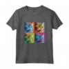 Selkirk Rex Cat Pop Art Design - Maglietta Illustrata per Amanti del Gatto Selkirk Rex - Regalo Perfetto per Natale, Compleanni o San Valentino
