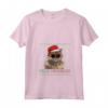 Donna Selkirk Rex Cat Feliz Meowidad Divertente Natale Maglietta con Collo a V - Ideale Regalo per Amanti dei Gatti a Natale