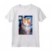 Selkirk Rex Cat Notte Stellata Pittura - Maglietta per Uomini, Donne e Bambini - Regalo Carino per Amanti dei Gatti Selkirk Rex