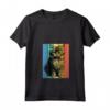 Selkirk Rex Cat Ritratto Vintage Style Mamma Papà Maglietta con Collo a V - Regalo Ideale per Amanti dei Gatti Selkirk Rex - Perfetta per Natale o Compleanni