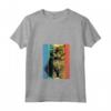 Selkirk Rex Cat Ritratto Vintage Style Mamma Papà Maglietta con Collo a V - Regalo Ideale per Amanti dei Gatti Selkirk Rex - Perfetta per Natale o Compleanni