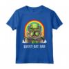 Lucky Selkirk Rex Cat Dad - Maglietta Festa di San Patrizio con Design Gatto - Ideale per gli Amanti dei Gatti e la Cultura Irlandese