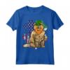 St Patricks Day Bandiera Americana Irlandese Selkirk Rex Cat Maglietta - Regalo Divertente per Amanti dei Gatti a San Patrizio