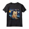 Selkirk Rex Cat Notte stellata - Maglietta Selkirk Rex Cat per Amanti dei Gatti - Ideale per un Compleanno Gatto Selkirk Rex