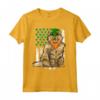 Selkirk Rex St Patricks Day - Bandiera Americana Irlandese Maglietta per Amanti dei Gatti - Regalo per Amici e Familiari
