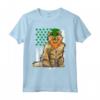 Selkirk Rex St Patricks Day - Bandiera Americana Irlandese Maglietta per Amanti dei Gatti - Regalo per Amici e Familiari