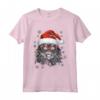 Selkirk Rex Cat Christmas Graphic Tee - Maglietta divertente per Natale con Grafica Gatto Selkirk Rex - Ideale per Uomo, Donna, Ragazzi e Ragazze