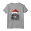 Selkirk Rex Cat Christmas Graphic Tee - Maglietta divertente per Natale con Grafica Gatto Selkirk Rex - Ideale per Uomo, Donna, Ragazzi e Ragazze