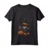 Selkirk Rex Cat Halloween Graphic Tees per Uomo e Donna - Maglietta Divertente con Stampa Gatto - Ideale per Halloween e tutto l'Anno