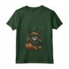 Selkirk Rex Cat Halloween Graphic Tees per Uomo e Donna - Maglietta Divertente con Stampa Gatto - Ideale per Halloween e tutto l'Anno