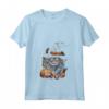 Selkirk Rex Cat Halloween Graphic Tees per Uomo e Donna - Maglietta Divertente con Stampa Gatto - Ideale per Halloween e tutto l'Anno