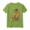 Regalo di San Patrizio Selkirk Rex Cat Shamrock Maglietta - Ideale per Amanti dei Gatti - Divertente Design per la Festa di San Patrizio