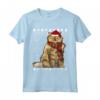 Selkirk Rex - Cappello da Babbo Natale con Gatto Maglietta - Regalo Unico per Amanti dei Gatti a Natale
