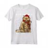 Selkirk Rex - Cappello da Babbo Natale con Gatto Maglietta - Regalo Unico per Amanti dei Gatti a Natale