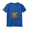 Selkirk Rex Gatto Giardino Fiori Pittura Pet Mamma Papà - Maglietta con Collo a V per Amanti dei Gatti - Regalo Unico e Originale