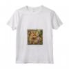 Selkirk Rex Gatto Giardino Fiori Pittura Pet Mamma Papà - Maglietta con Collo a V per Amanti dei Gatti - Regalo Unico e Originale