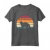 Retro Vintage Sunset Kitten Feline Pet Selkirk Rex Cat Maglietta - Unique Cat Lover Apparel for Pet Owners