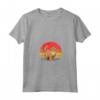 Selkirk Rex Gatto Tramonto Retrò - Maglietta Vintage per Amanti dei Gatti con Collo a V - Ideale per Regalo di Natale o Compleanno