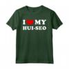 Amo il mio Hui-seo - Maglietta Vintage 'I Love My Hui-seo' - Ideale per gli Amanti dei Cani