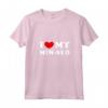 I Love My Min-Seo - Maglietta Vintage con Collo a V - Esprimi Amore per Min-Seo con Design Classico