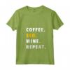Donna Coffee SEO Wine Repeat - Maglietta Expert SEO con Collo a V - Ideale per Specialisti di Ottimizzazione del Sito Web