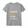 Donna Coffee SEO Wine Repeat - Maglietta Expert SEO con Collo a V - Ideale per Specialisti di Ottimizzazione del Sito Web