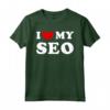 I Love My Seo - Maglietta Amo Il Mio Seo con Design Classico Vintage