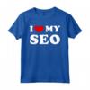 I Love My Seo - Maglietta Amo Il Mio Seo con Design Classico Vintage