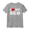 I Love My Seo - Maglietta Amo Il Mio Seo con Design Classico Vintage