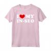 I Love My In-seo - Maglietta Vintage per Amanti dei Cani - Design Classico per Esprimere Amore