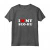 I Love My Seo-hu - Maglietta con Collo a V Design Classico - Ideale per Gli Appassionati di SEO