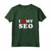 I Love My SEO - Maglietta con Collo a V per Esprimere la Tua Passione - Design Vintage
