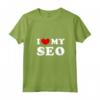 I Love My SEO - Maglietta con Collo a V per Esprimere la Tua Passione - Design Vintage