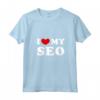 I Love My SEO - Maglietta con Collo a V per Esprimere la Tua Passione - Design Vintage