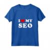 I Love My SEO - Maglietta con Collo a V per Esprimere la Tua Passione - Design Vintage
