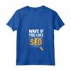 Donna Onda se ti piace SEO - Maglietta con Collo a V per Aspiranti Esperti - Ideale per Manager SEO e Amanti del Link Building
