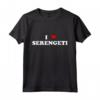 Parco Nazionale Heart Tanzania I Love Serengeti Maglietta - Abbigliamento Divertente per Uomo e Donna, Ideale per le Vacanze