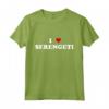 Parco Nazionale Heart Tanzania I Love Serengeti Maglietta - Abbigliamento Divertente per Uomo e Donna, Ideale per le Vacanze