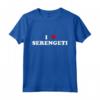 Parco Nazionale Heart Tanzania I Love Serengeti Maglietta - Abbigliamento Divertente per Uomo e Donna, Ideale per le Vacanze