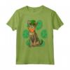 Leprechaun Serengeti - Shamrock Paw Maglietta per Gatti - Regalo Divertente per Amanti degli Animali