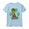 Leprechaun Serengeti - Shamrock Paw Maglietta per Gatti - Regalo Divertente per Amanti degli Animali